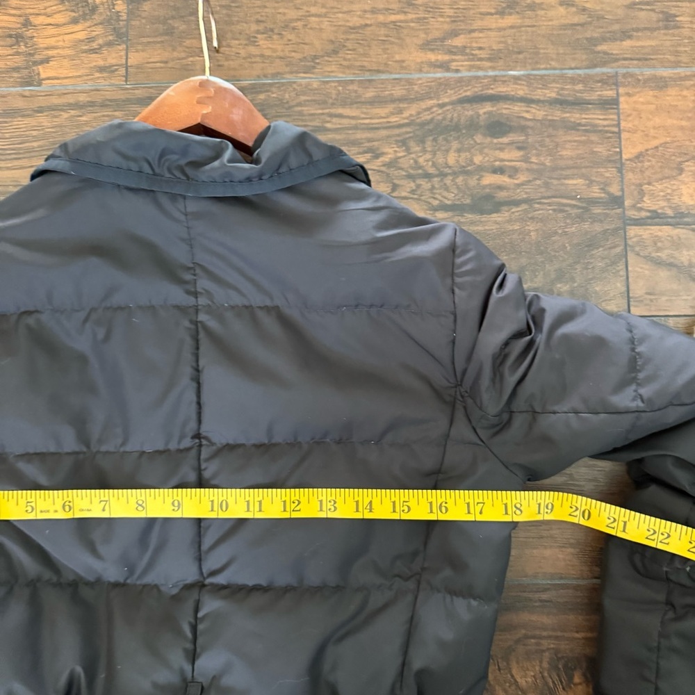 J. Crew Long Black Puffer Coat Womens Sz XS - Picture 8 of 11